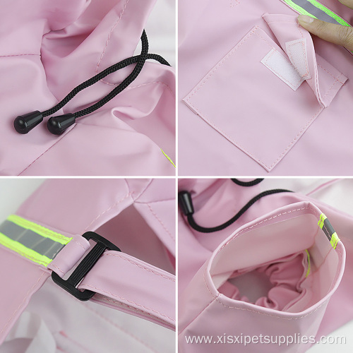 High Quality Foldable Plain Outdoor Pet Raincoat